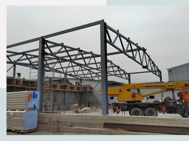 Строительство цехов в Жигулевске