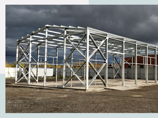 Двускатные ангары в Жигулёвск от 607 руб. за квадрат