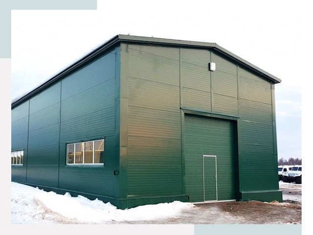 Двускатные ангары в Жигулевске