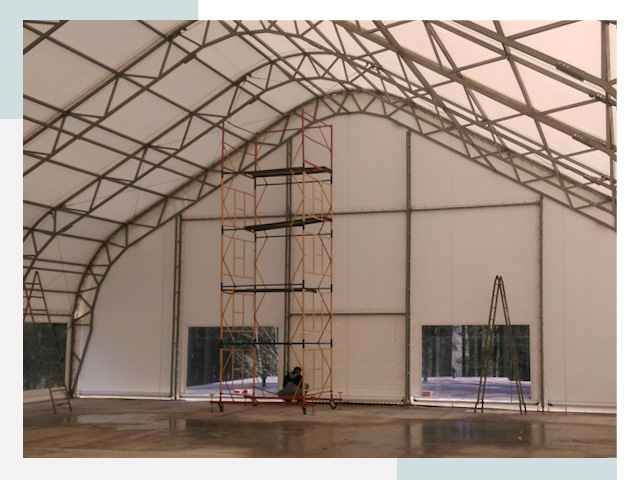 Шатровые ангары в Жигулевске