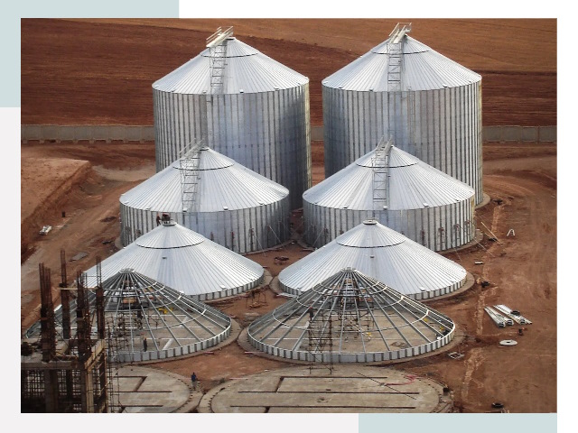 Строительство зерновых силосов в Жигулевске