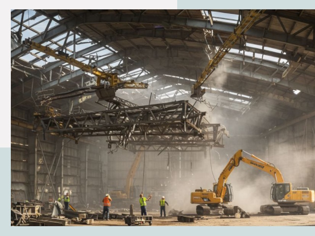 Демонтаж ангаров в Жигулевске от 607 руб. за м²