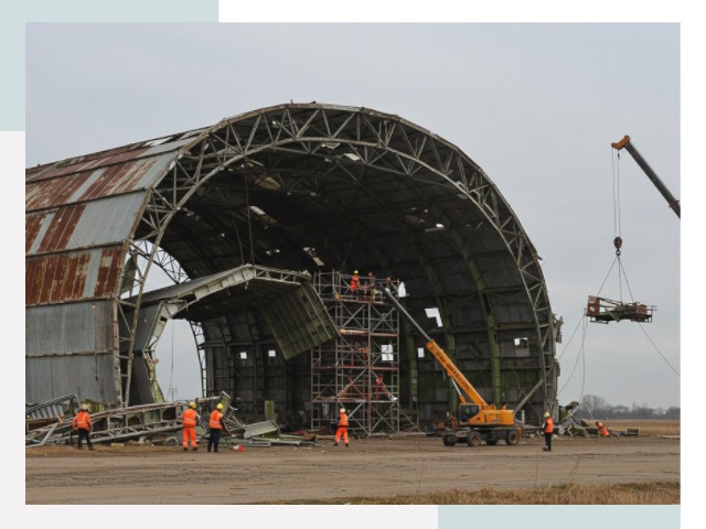 Демонтаж ангаров в Жигулевске